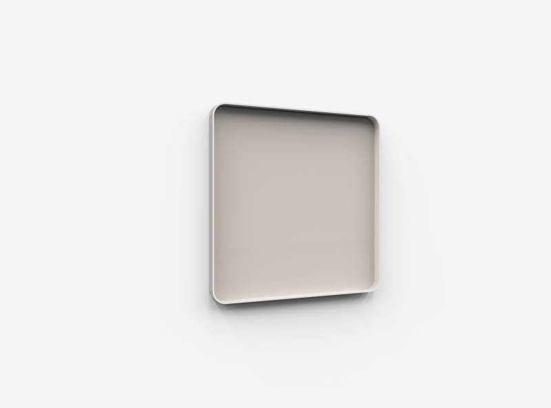 Lintex Frame Wall glastavle med grå ramme 100x100cm Warm, grå