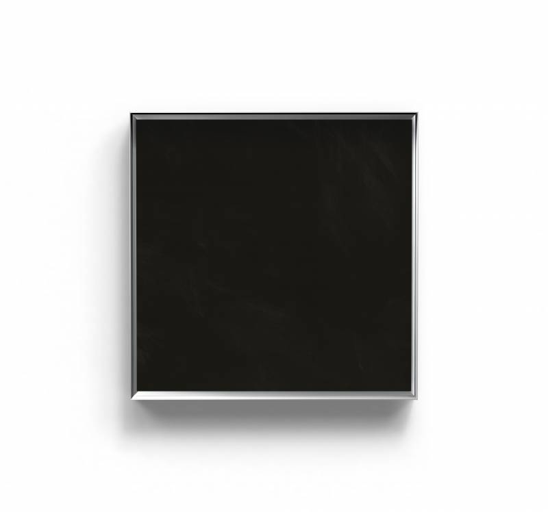 Lintex Mathematics kridttavle med r&aring; aluminiumsramme 90x90cm sort