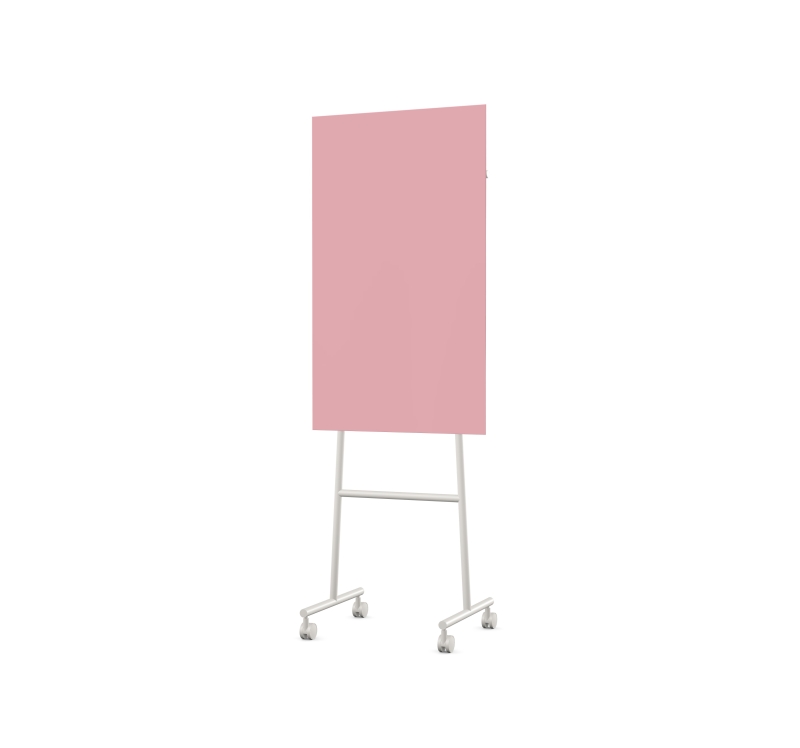Lintex Mono Mood mobile glastavle 70x120cm gr&aring;t stativ Blush, lyser&oslash;d