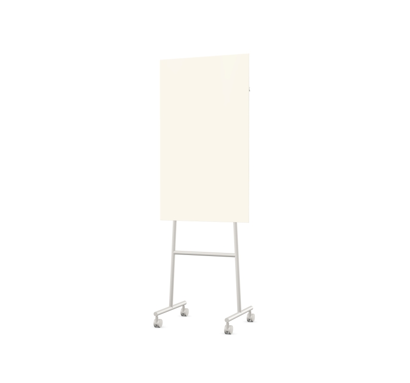 Lintex Mono Mood mobile glastavle 70x120cm gr&aring;t stativ Pale, r&aring;hvid