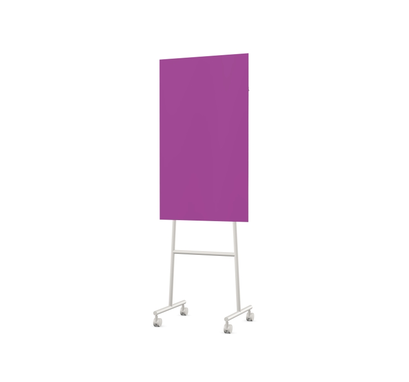 Lintex Mono Mood mobile glastavle 70x120cm gr&aring;t stativ Vivid, violet