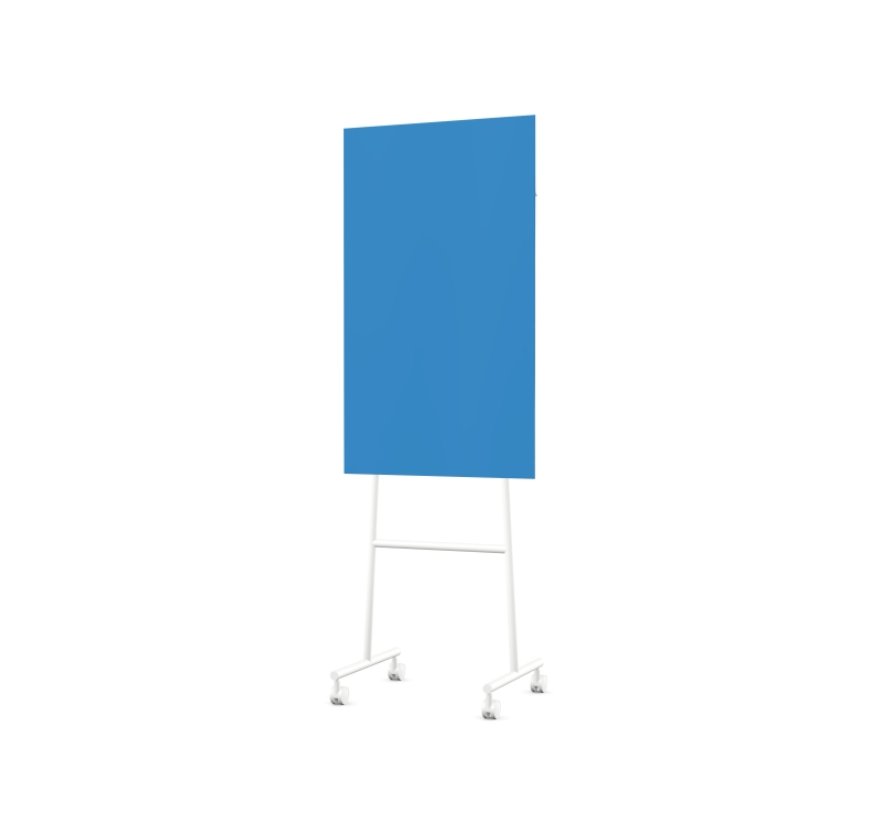 Lintex Mono Mood mobile glastavle 70x120cm hvidt stativ Daring, bl&aring;