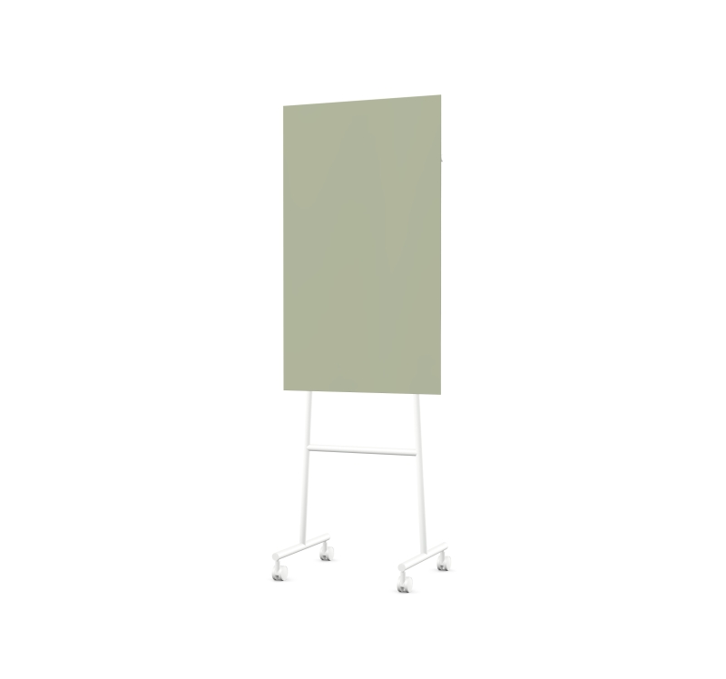 Lintex Mono Mood mobile glastavle 70x120cm hvidt stativ Fair, lys gr&oslash;n