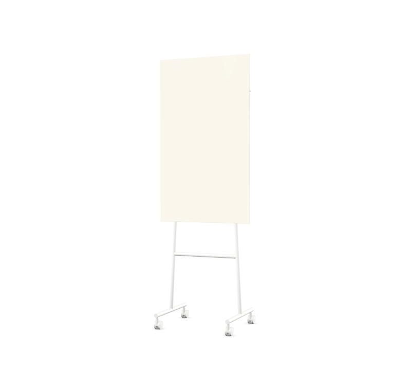 Lintex Mono Mood mobile glastavle 70x120cm hvidt stativ Pale, r&aring;hvid
