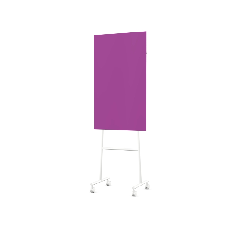 Lintex Mono Mood mobile glastavle 70x120cm hvidt stativ Vivid, violet