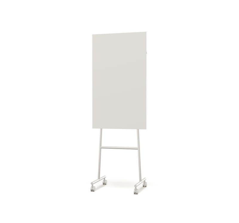 Lintex Mono Silk mobil glastavle 70x196cm med gr&aring;t stativ Soft, lys beige