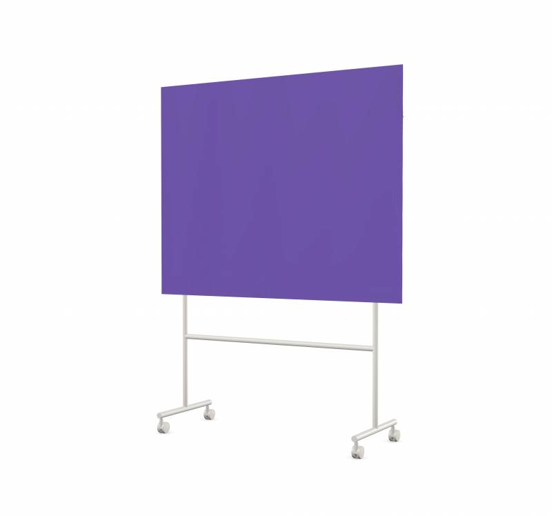 Lintex Mono mobile glastavle 150x120cm p&aring; gr&aring;t stativ Dreamy, lilla