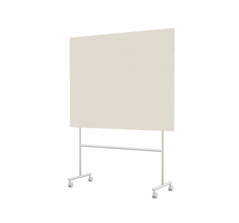 Lintex Mono mobile glastavle 150x120cm p&aring; gr&aring;t stativ Lazy, lys brun