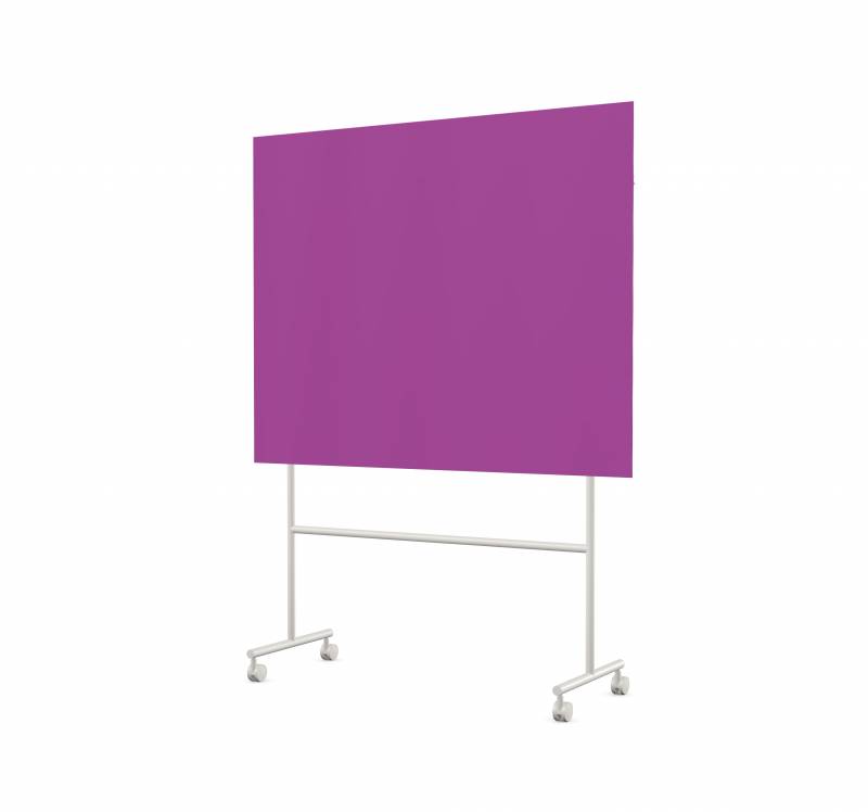 Lintex Mono mobile glastavle 150x120cm p&aring; gr&aring;t stativ Vivid, violet