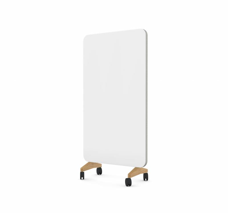 Lintex Mood Fabric Mobile 100x196cm Pure/grå med eg hjulsæt