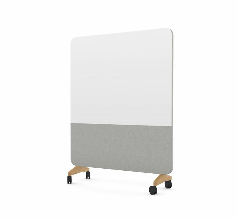 Lintex Mood Fabric Mobile 150x196cm Pure/grå med eg hjulsæt