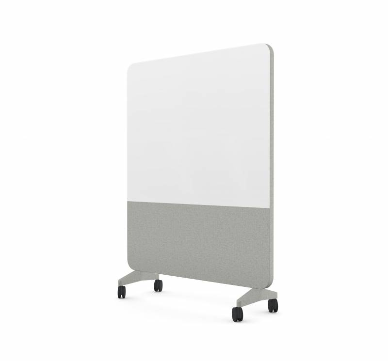 Lintex Mood Fabric Mobile 150x196cm Pure/grå med stofbeklædt hjulsæt