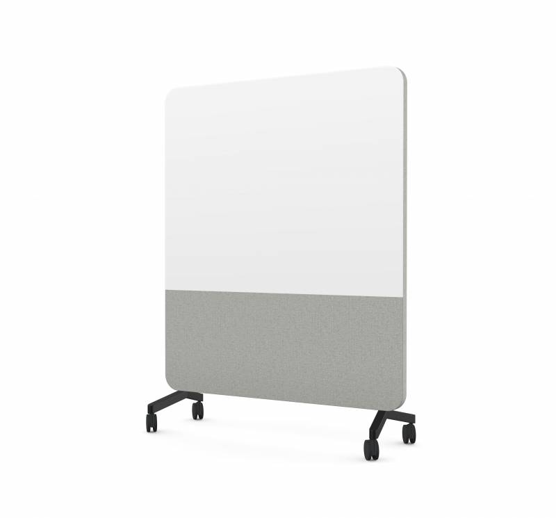 Lintex Mood Fabric Mobile Silk 150x196cm Pure/grå med sort hjulsæt