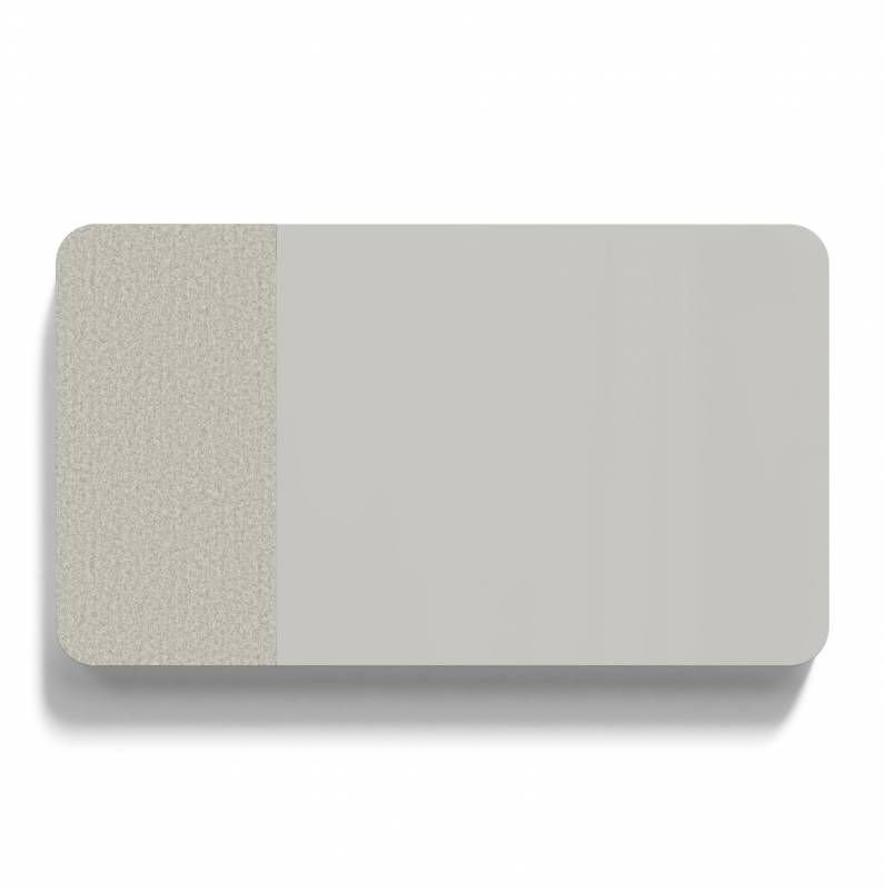 Lintex Mood Fabric Wall stof-glas 175x100cm Shy , lys grå