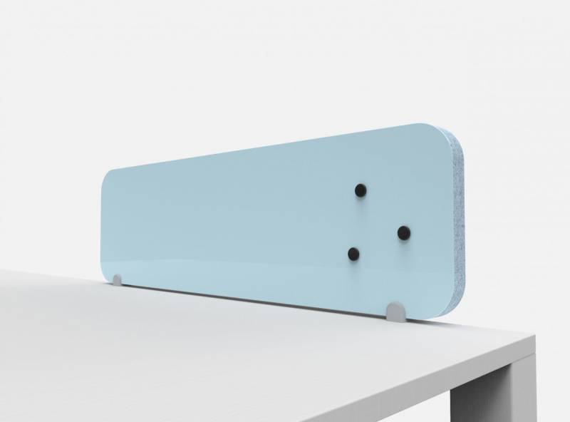 Lintex Mood Fabric bordskærm 120x35cm Calm, lys blå