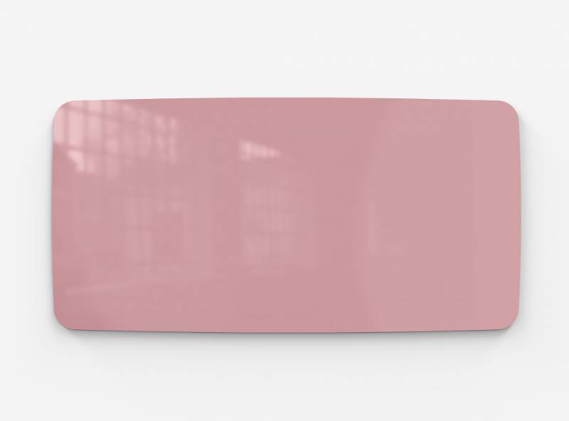 Lintex Mood Flow Wall glastavle 200x100cm Blush, lyserød