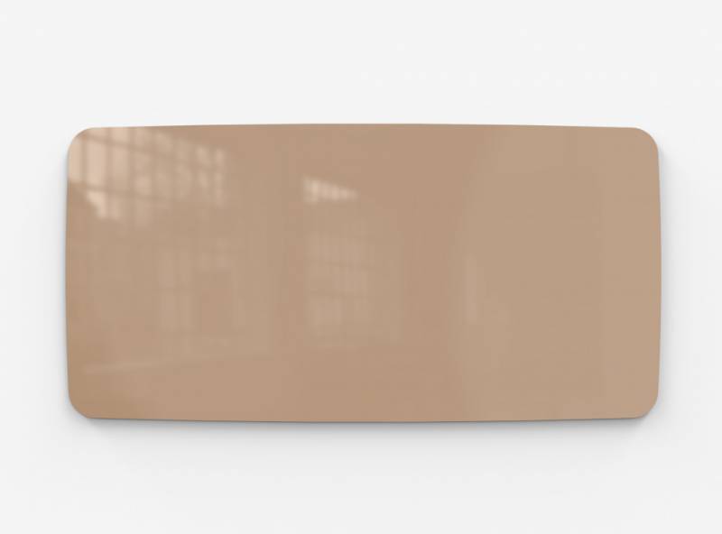 Lintex Mood Flow Wall glastavle 200x100cm Casual, mørk beige