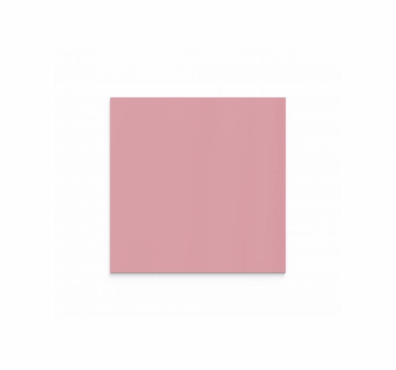 Lintex Mood Wall glastavle 100x100cm Blush, lyserød