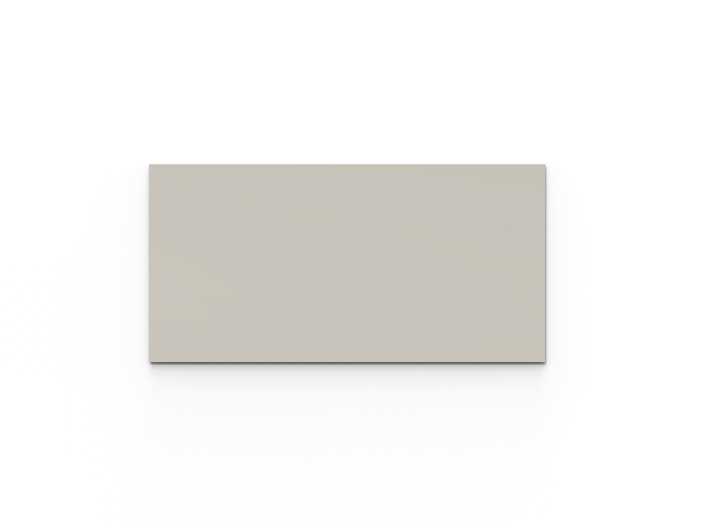Lintex Mood Wall glastavle 200x100cm Shy, lys grå