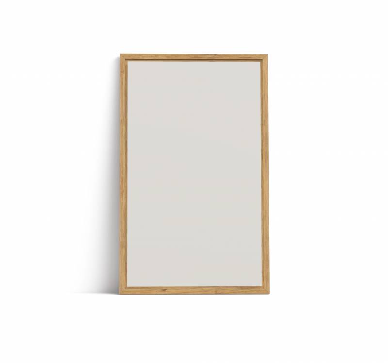 Lintex Offset Wall Silk glastavle 130x210cm med eg ramme Soft, lys beige