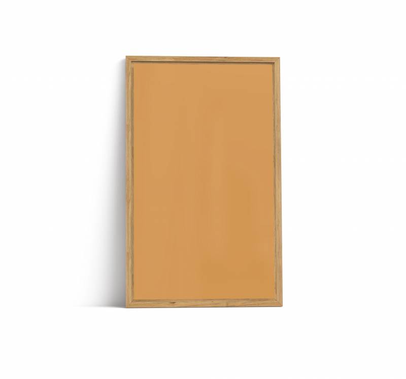 Lintex Offset Wall Silk glastavle 130x210cm med eg ramme Sunny, bronze