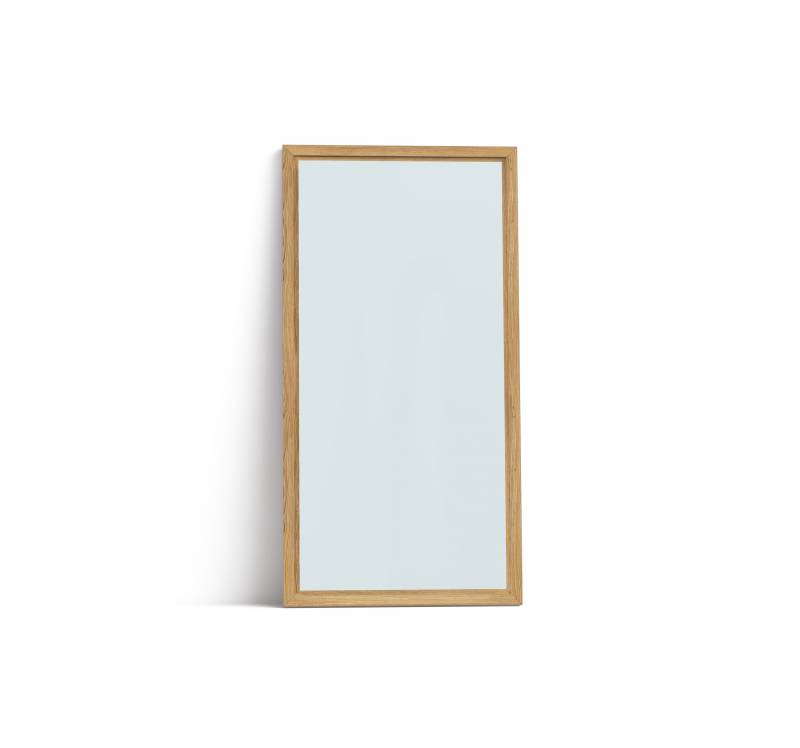 Lintex Offset Wall glastavle 100x195cm med eg ramme Crisp, duebl&aring;