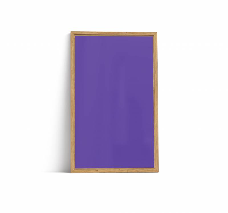 Lintex Offset Wall glastavle 130x210cm med eg ramme Dreamy, lilla