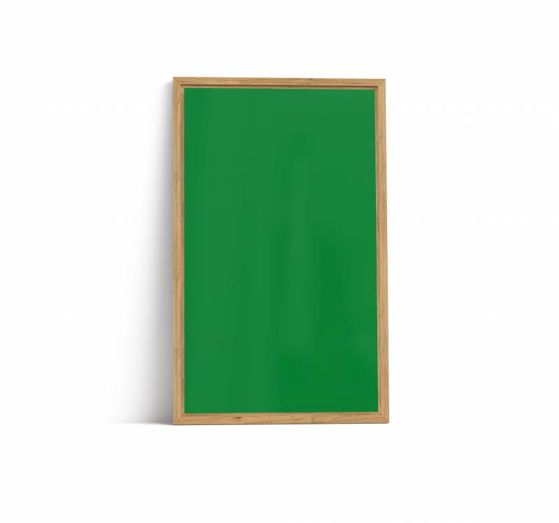 Lintex Offset Wall glastavle 130x210cm med eg ramme Fearless, gr&oslash;n