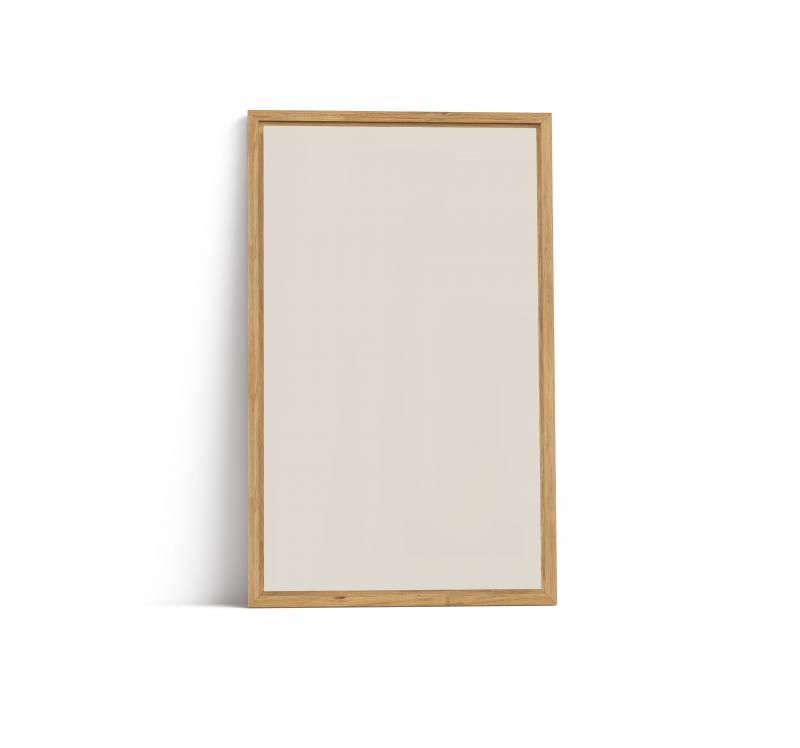 Lintex Offset Wall glastavle 130x210cm med eg ramme Lazy, lys brun