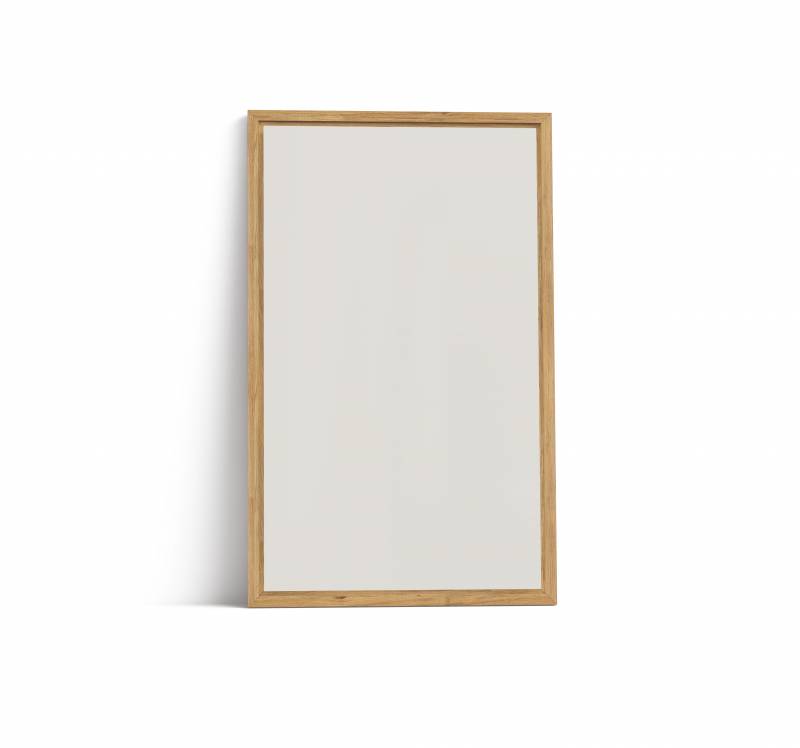 Lintex Offset Wall glastavle 130x210cm med eg ramme Soft, lys beige