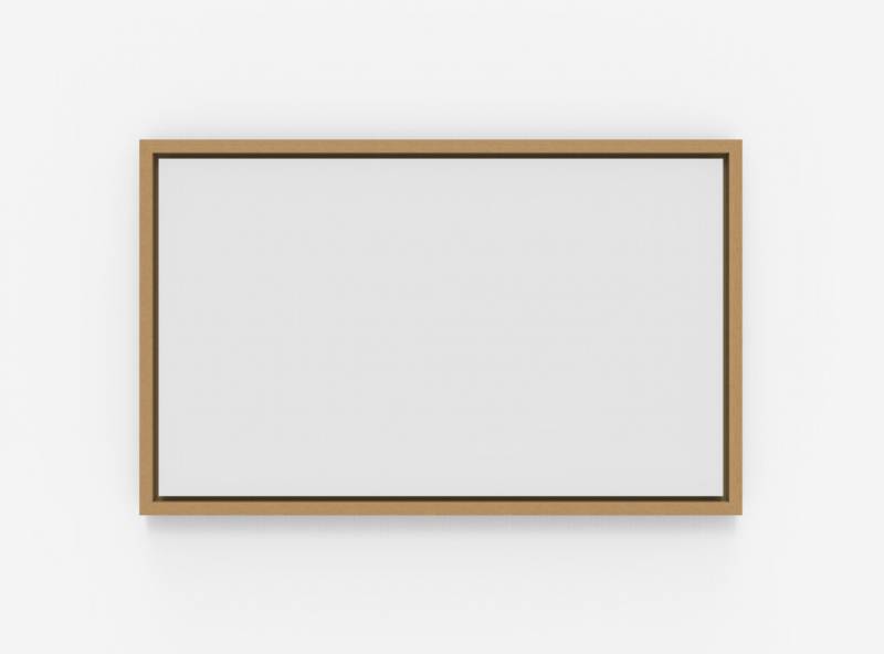 Lintex Offset whiteboard med ramme i eg 2124x1324mm grå