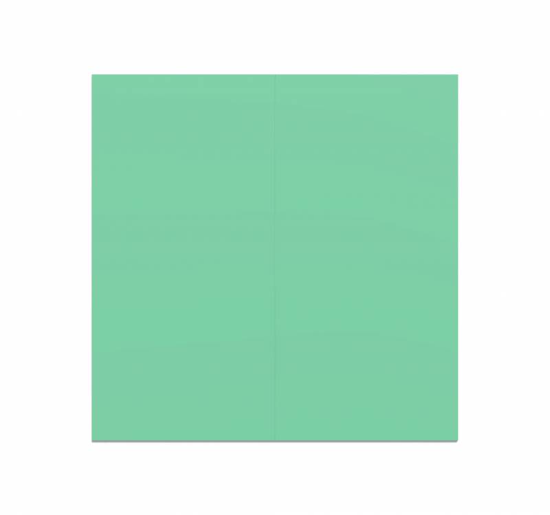 Lintex Silk Spaces glastavle 200x200cm Free, mint grøn