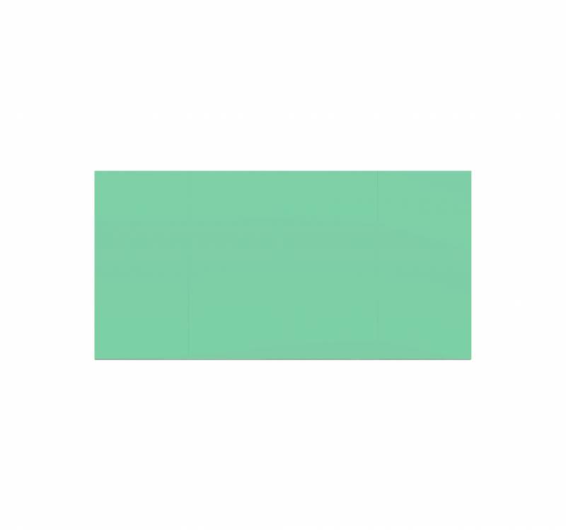 Lintex Silk Spaces glastavle 400x200cm Free, mint grøn