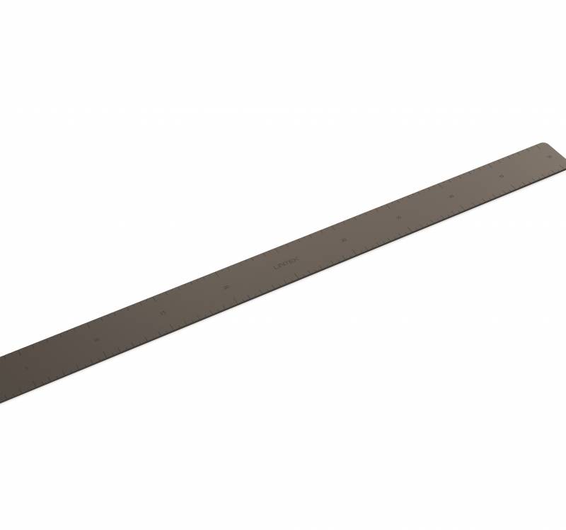 Lintex Trace magnetisk lineal 50cm i aluminium brun