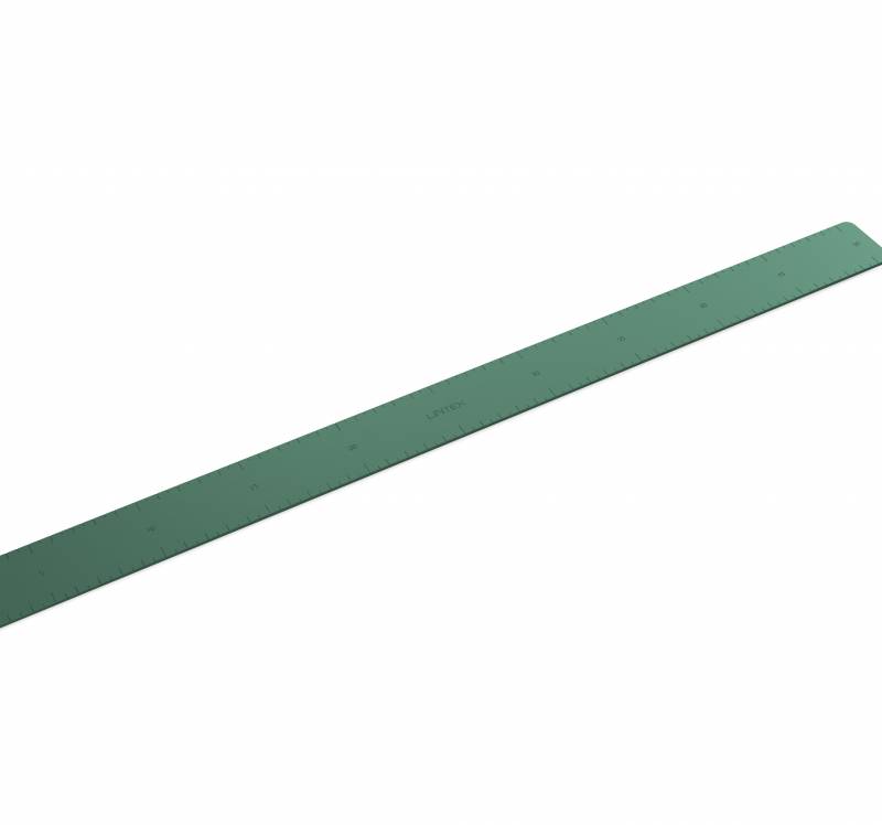 Lintex Trace magnetisk lineal 50cm i aluminium ocean gr&oslash;n