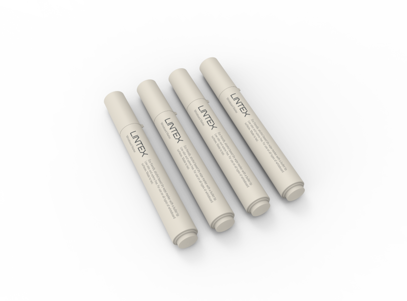 Lintex penne til glas og whiteboard 1,5-3mm grå, sort skrivefarve, 4 stk