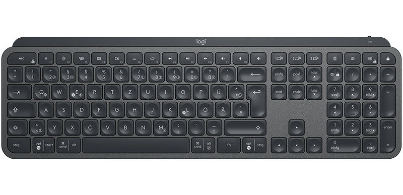 Logitech MX Keys Advanced tr&aring;dl&oslash;st Illuminated tastatur, Graphite Nordic