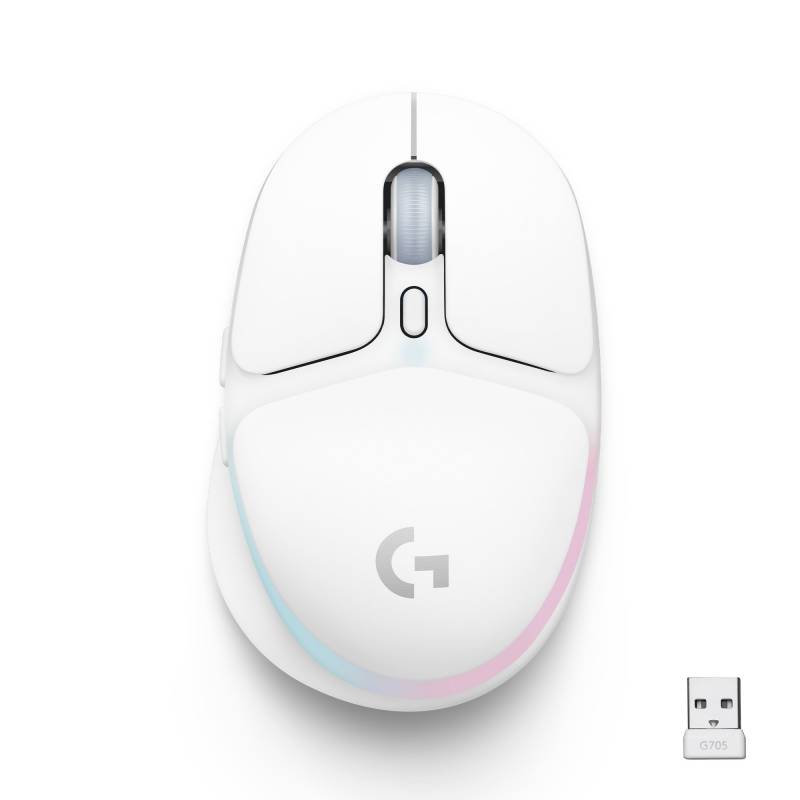 Logitech G705 Trådløst gaming mus hvid