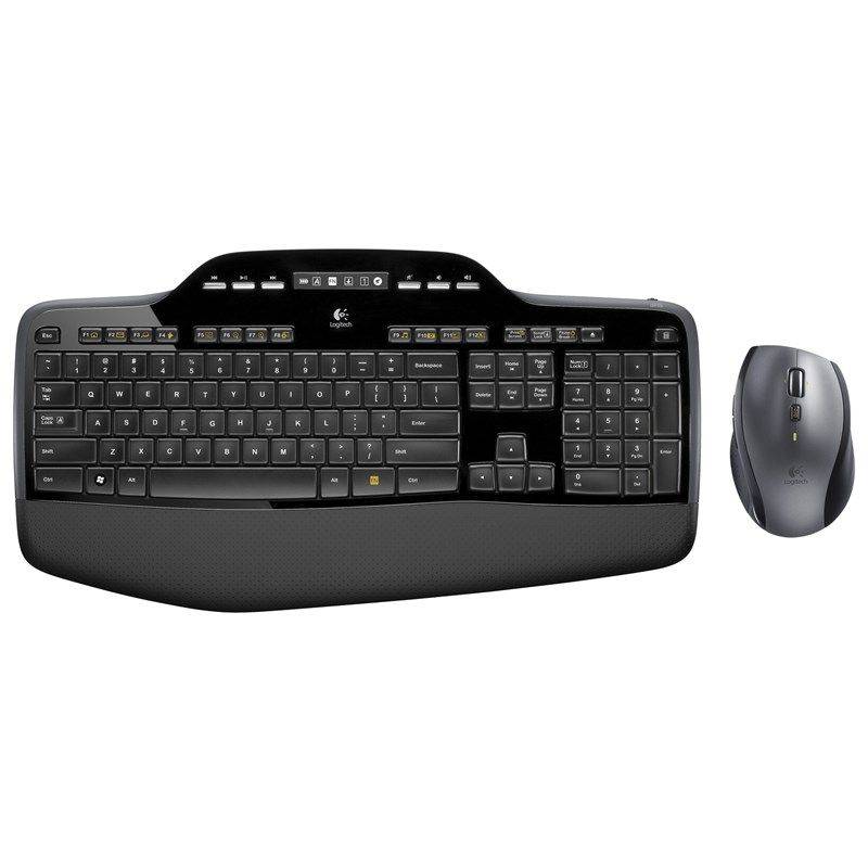 Logitech MK710 tastatur og lasermus trådløs sort