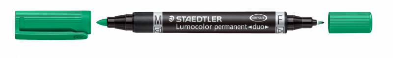 Lumocolor Duo 348-5 permanent marker 0,6mm /1,5mm grøn