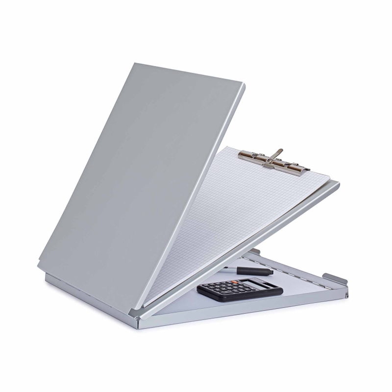 MAULcase clipboard med  opbevaringsboks A4 aluminium