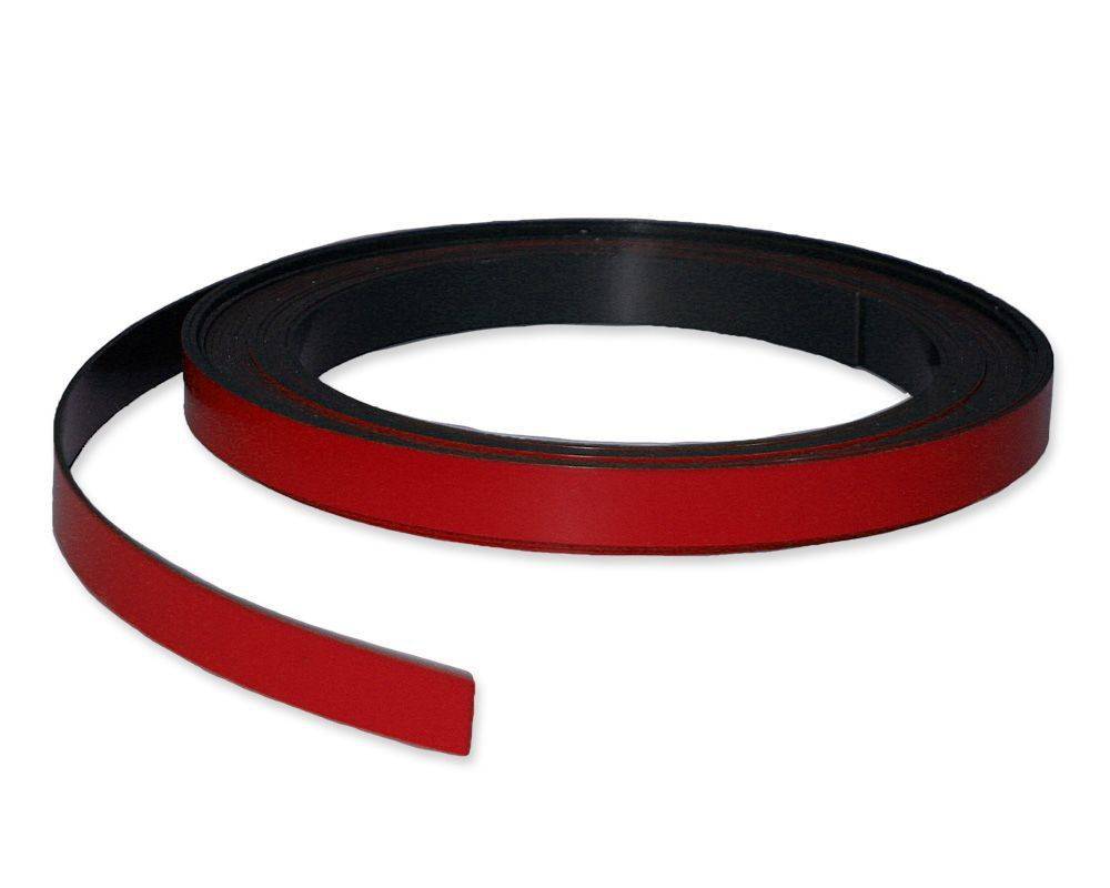 Magnetbånd 10mm x 1 meter højkvalitet rød