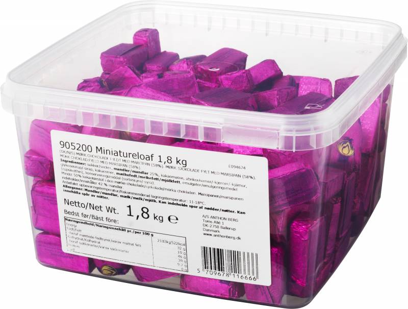 Marcipan Anton Berg Mini marcinanbrød 1,8kg