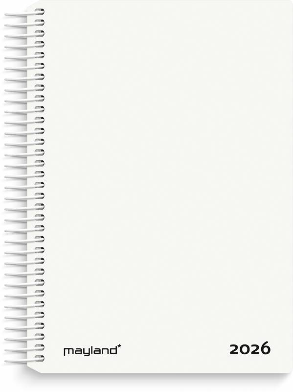 Mayland 2026 Dagkalender 11,7x17,1 cm hvid 26210010
