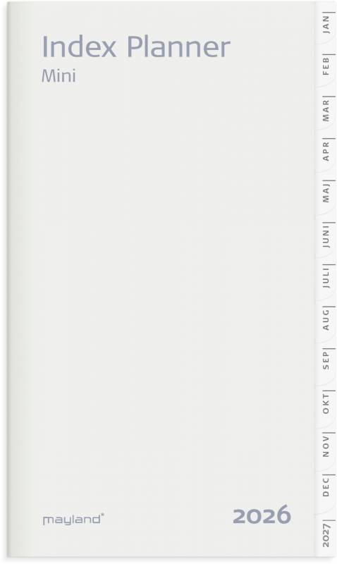 Mayland 2026 Index Planner mini månedskalender REFILL 26071500