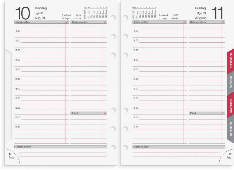 Mayland 2026 System MM dagkalender REFILL 26285000
