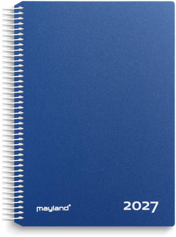 Mayland 2027 Timekalender PP-plast blå  27218020