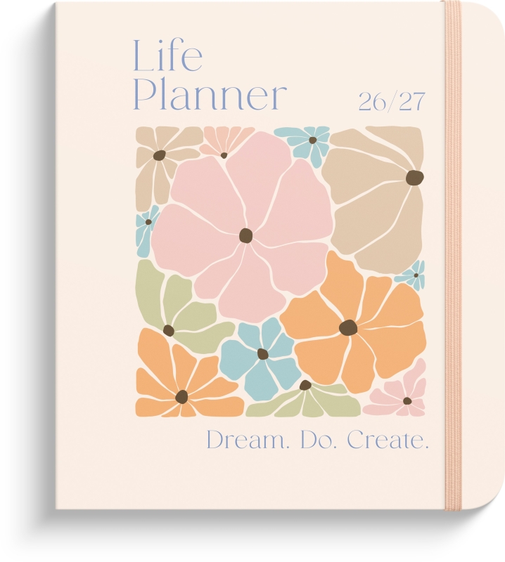 Mayland 26/27 Life Planner Pastel flowers A5 93123727