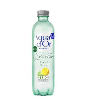 12 stk. Aqua D'or Mineralvand Lime Og Citron 0,5 Liter Med Brus