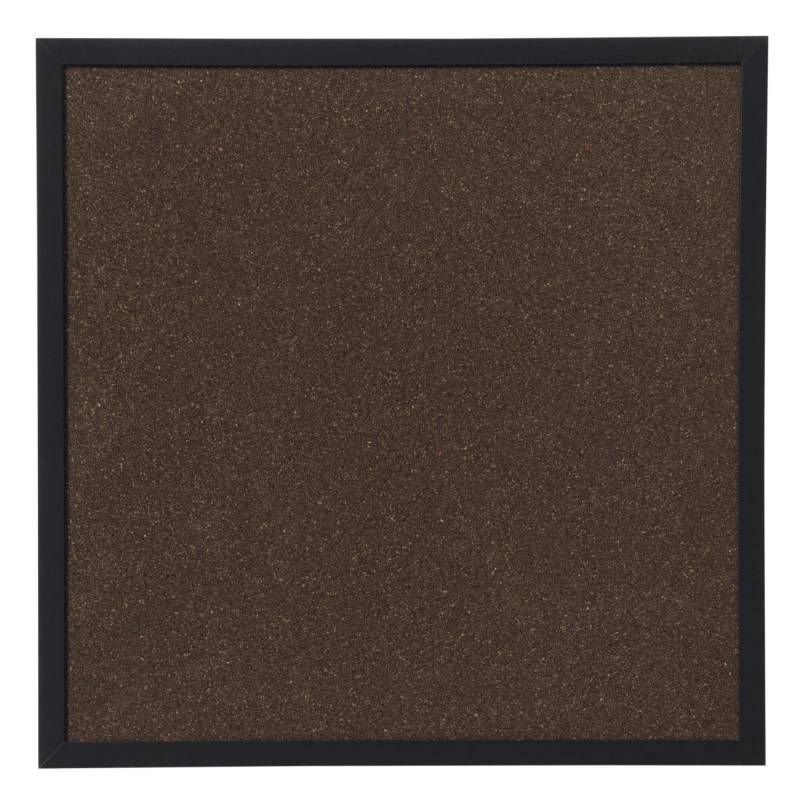 Naga Nord kork opslagstavle 60x60 cm mørk brun med sort ramme